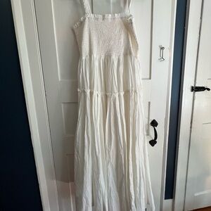 ASOS White Cotton Maxi